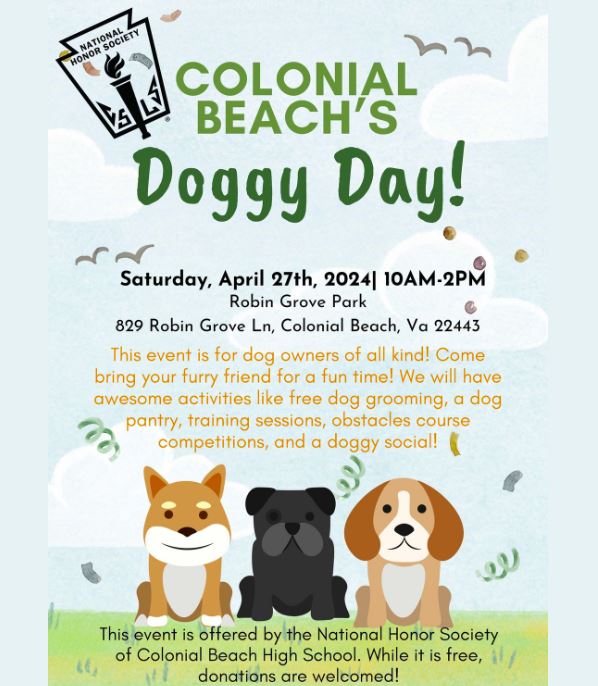 Colonial Beach Doggy Day