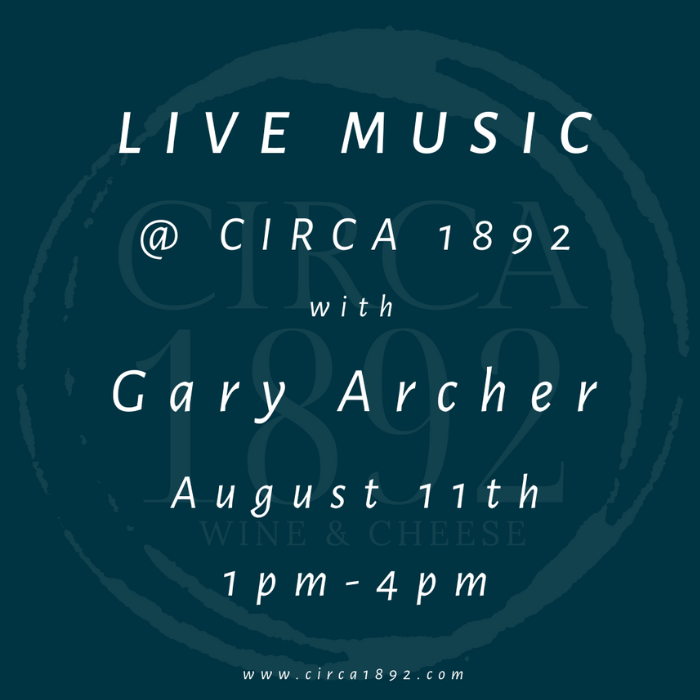 Live Music @ Circa 1892!