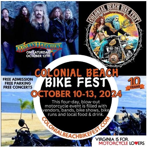 10th Annual Colonial Beach Bike Fest