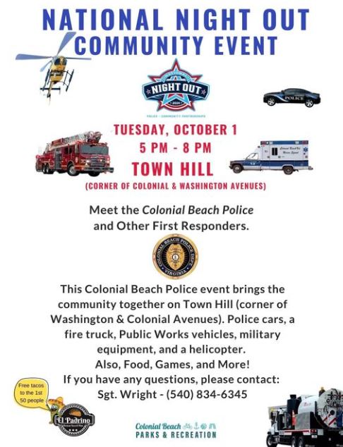 National Night Out in Colonial Beach