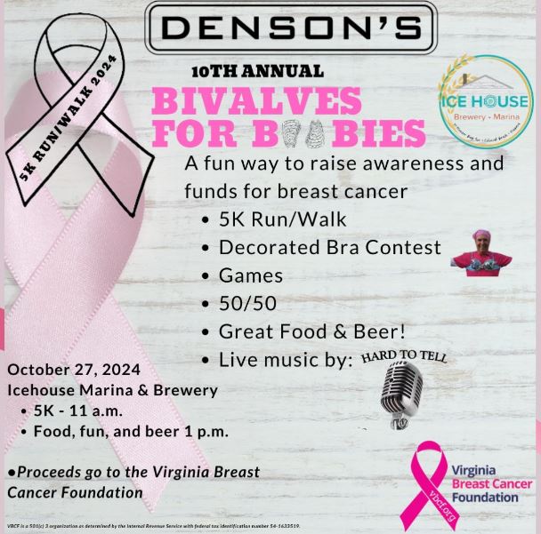 Denson's 10th Annual "Bivalves for Boobies"