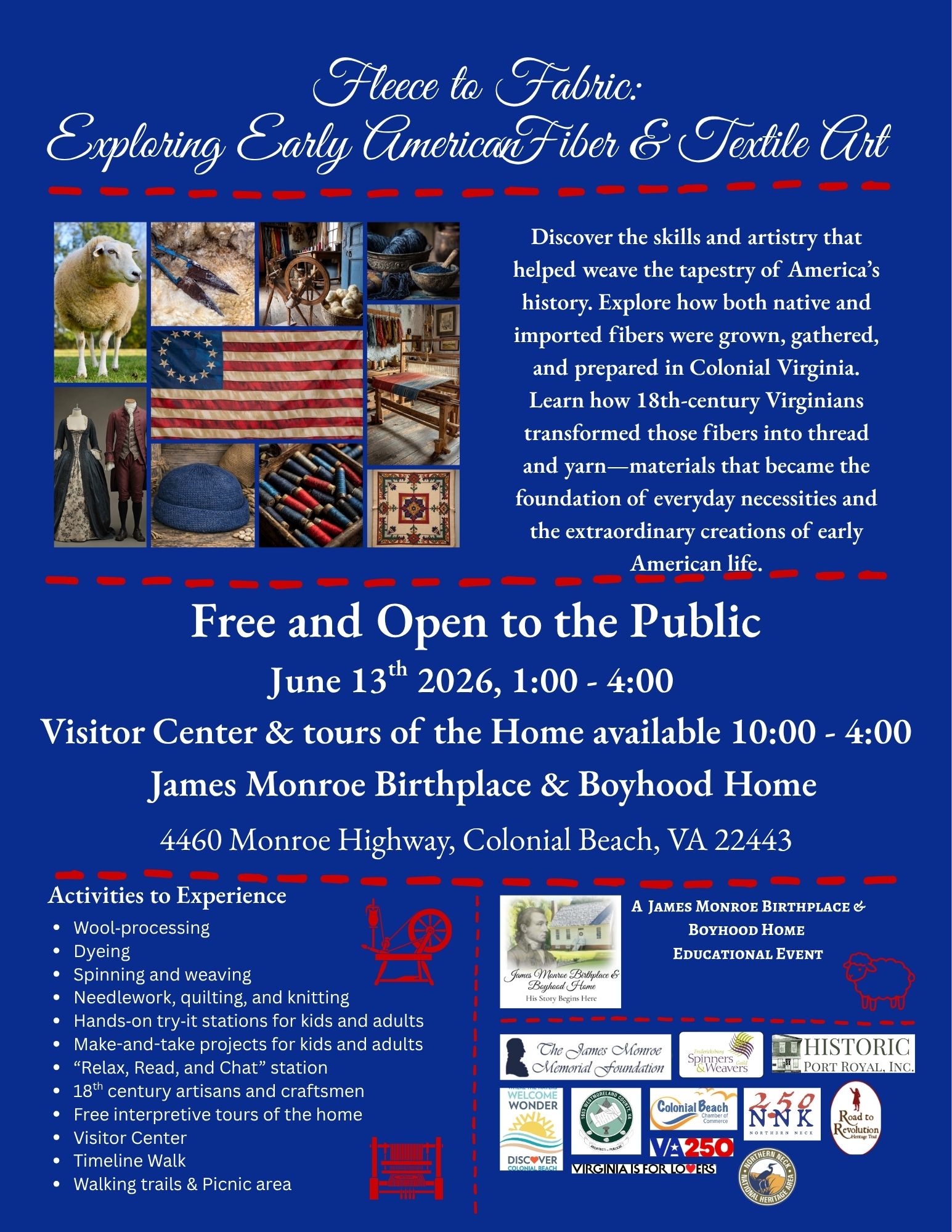 Fleece to Fabric: Exploring Early American Fiber & Textile Art