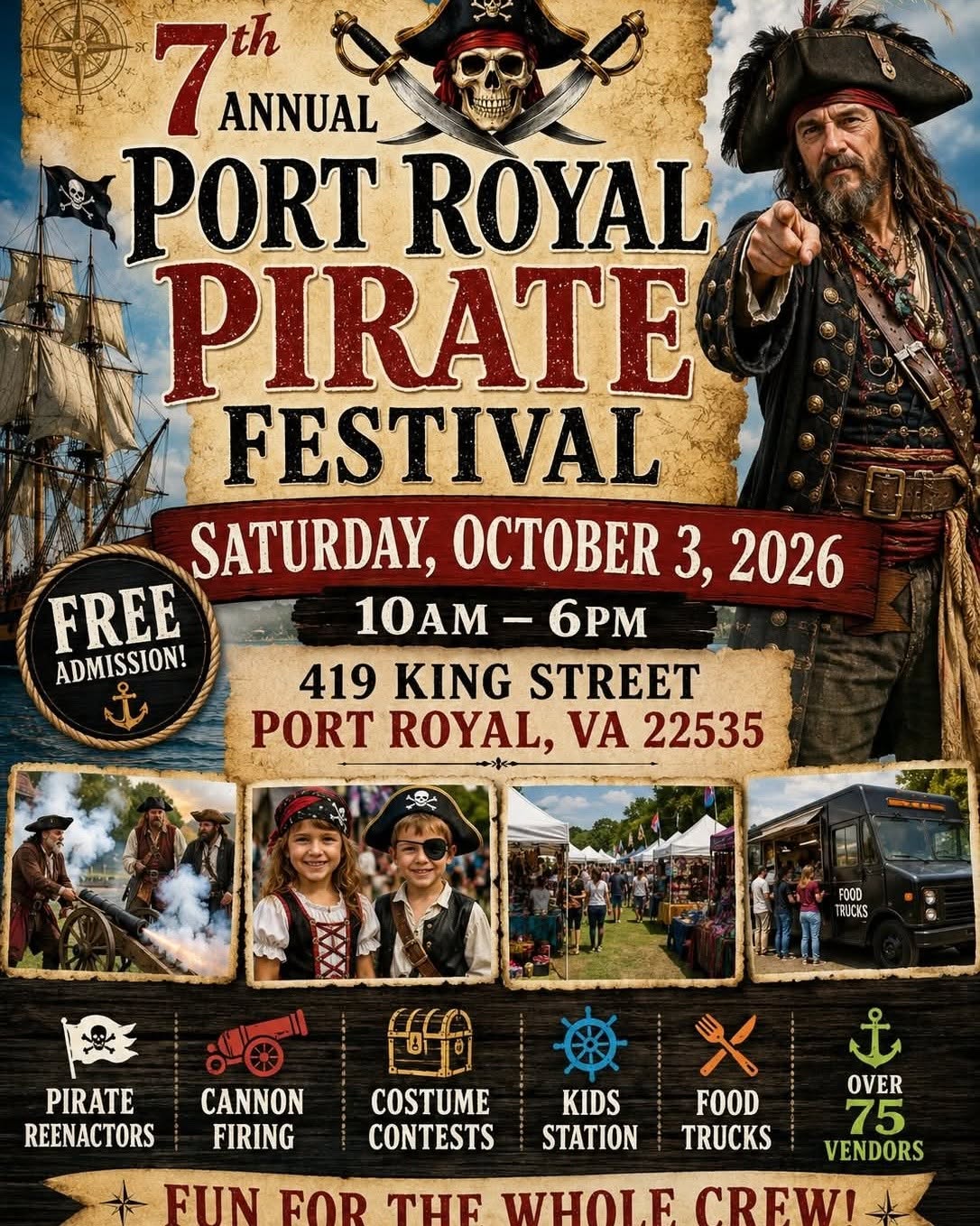 7th Annual Port Royal Pirate Festival