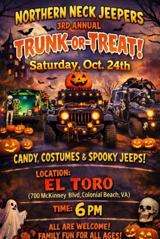 Northern Neck Jeepers 3rd Annual Truck-or-Treat